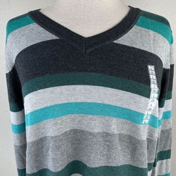 NWT PBX Basics V Neck Sweater Top Size L - Picture 2 of 8